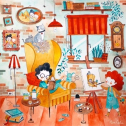 Puzzle Wesoły pokój 1023 elementy