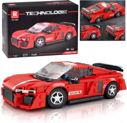 Techniczne klocki – czerwone sportowe coupé, 373 elementy