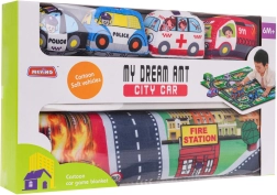 Miejska mata strażacka do zabawy z miękkimi autkami