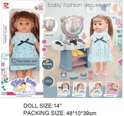 Lalka Kinga z toaletką i akcesoriami