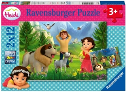 Puzzle RAVENSBURGER Heidi – wspólnie w górach 2×12 elementów
