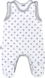 New Baby Classic II niemowlęce śpioszki szare w gwiazdki