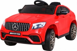 Elektryczny samochodzik MERCEDES‑BENZ GLC 63 S dla dzieci, czerwony, z pilotem