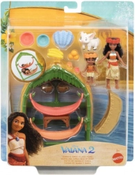 Zestaw do zabawy mała lalka Vaiana i siostra w wiosce