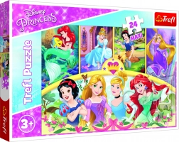 Puzzle Maxi 24 elementy – księżniczki DISNEY, magia wspomnień