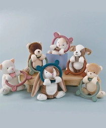 Doudou pluszowa zabawka z gryzakiem