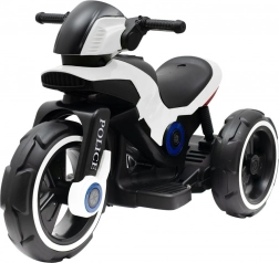 Dziecięcy motocykl elektryczny BABY MIX Police biały