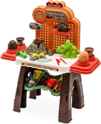 Dziecięcy kreatywny stolik dinozaury BABY MIX z plasteliną