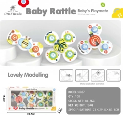 Zestaw dziecięcych spinnerów 3w1 biedronka, motyl, pszczoła z przyssawkami