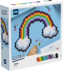 Plus-Plus układaj według liczb – tęcza, 500 szt.