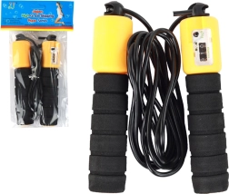 Skakanka Czarna-Pomarańczowa Z Licznikiem Fitness