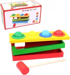 Drewniana zabawka do wbijania dla dzieci