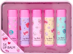 Zestaw balsamów do ust w metalowej puszce