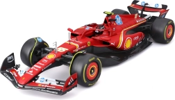 model bolidu formula 1 ferrari sf-24 1:18 z kierowcą carlosem sainzem od bburago