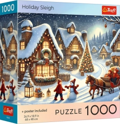 Puzzle Świąteczne sanie 1000 elementów TREFL