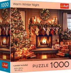 Puzzle Ciepła zimowa noc 1000 elementów TREFL