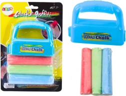 zestaw kred z uchwytem, grube kredy chodnikowe, 3 szt.