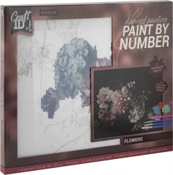 Diamentowe malowanie kwiatów 40x50 cm