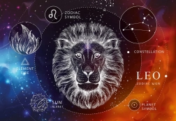 Puzzle Zodiak Lew 250 elementów