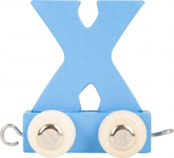 Drewniany pociąg – kolorowy alfabet, litera X small foot