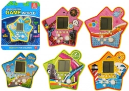 Kieszonkowa elektroniczna gra Tetris w kształcie gwiazdy – żółta