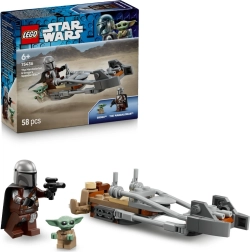 LEGO Star Wars Mandalorian i Grogu na ścigaczu