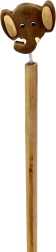 Drewniany ołówek z głową słonia