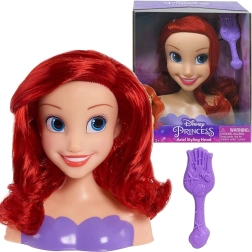 Głowa do czesania DISNEY Księżniczka Ariel – Mała Syrenka ze szczotką