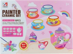 Malowanki — zestaw do herbaty z jednorożcem