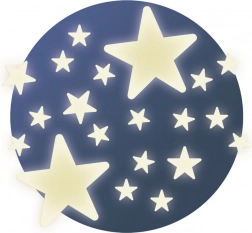 Djeco fosforyzujące naklejki na ścianę gwiazdki