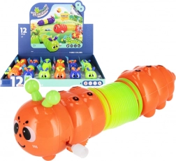 Nakręcana gąsienica – plastikowa poruszająca się zabawka 14 cm