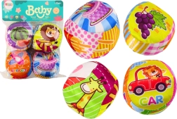 Miękkie piłeczki Kolorowe edukacyjne grzechotki 4 szt. Zestaw