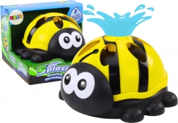 Ogrodowy zraszacz Biedronka Fontanna wodna żółta