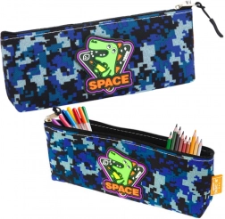 Piórnik Space Dino niebieski 20x8 cm