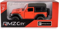 Metalowy model samochodu JEEP Wrangler Rubicon 2021 Hard Top 1:35 czerwony