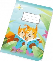 Zeszyt szkolny A5 w linie 10 kartek Wiewiórki 12 mm