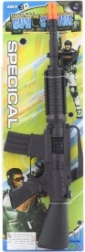 Grzechoczący plastikowy karabin maszynowy dla dzieci