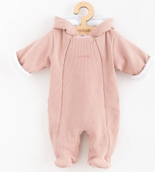 Niemowlęcy zimowy kombinezon z kapturem New Baby Frosty, różowy, rozm. 68