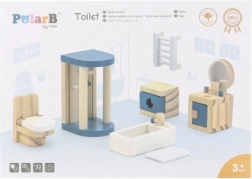 Viga PolarB drewniany zestaw mebli do domku – łazienka