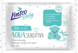 Dziecięce chusteczki nawilżane Linteo Baby Aqua Sensitive 10 szt.