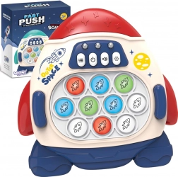 Woopie Pop It elektroniczna antystresowa zręcznościowa rakieta – czerwona