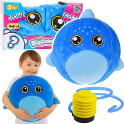 Pluszowa piłka skacząca rekin 50 cm z pompką