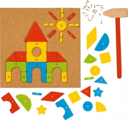 Goki zabawa z przybijaniem Wesoły domek