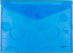 Koperta z zatrzaskiem A4 NEO COLORI niebieska