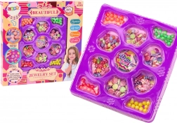 Koralki do wyrobu biżuterii DIY Kreatywny zestaw Kwiatowe zawieszki