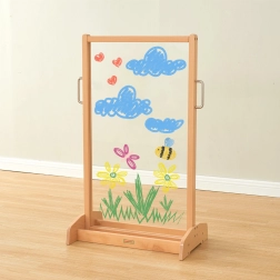 Masterkidz dwustronna przezroczysta sztaluga/malarska tablica dla dzieci