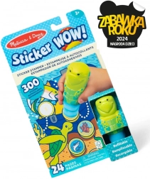Sticker Wow - Książeczka i stempel z naklejkami - Żółw morski