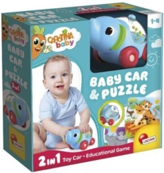 Autko słonik z puzzlami – Carotina Baby