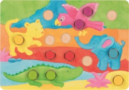 Gra wkładanka z kostką Kolory GOKI