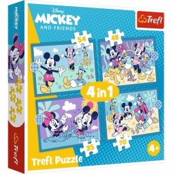 Trefl puzzle 4w1 – Wesołe opowieści MICKEY MOUSE